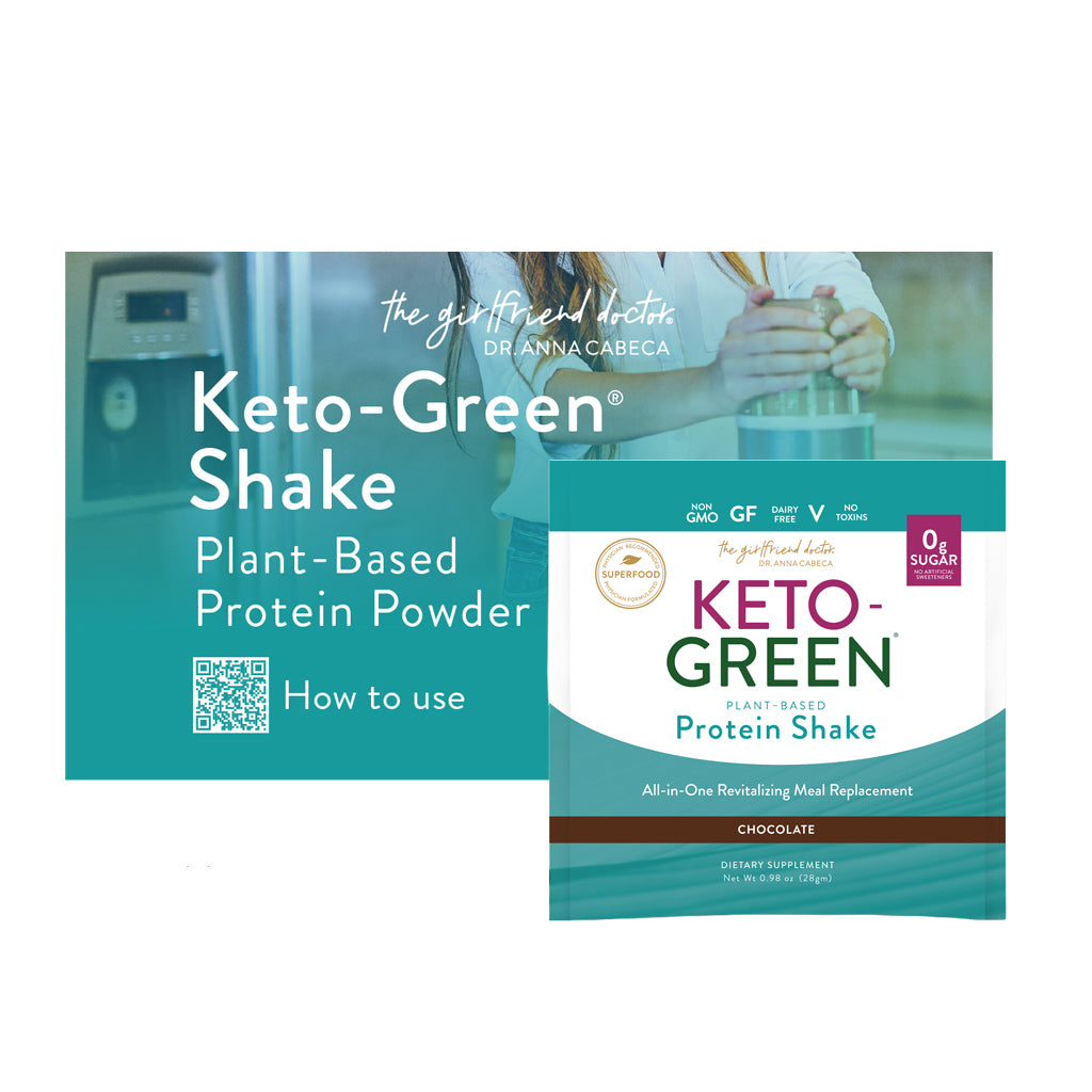 12 Keto-Green® Shake Single Serving + 24 Mighty Maca Plus & Keto-Green Line Cards