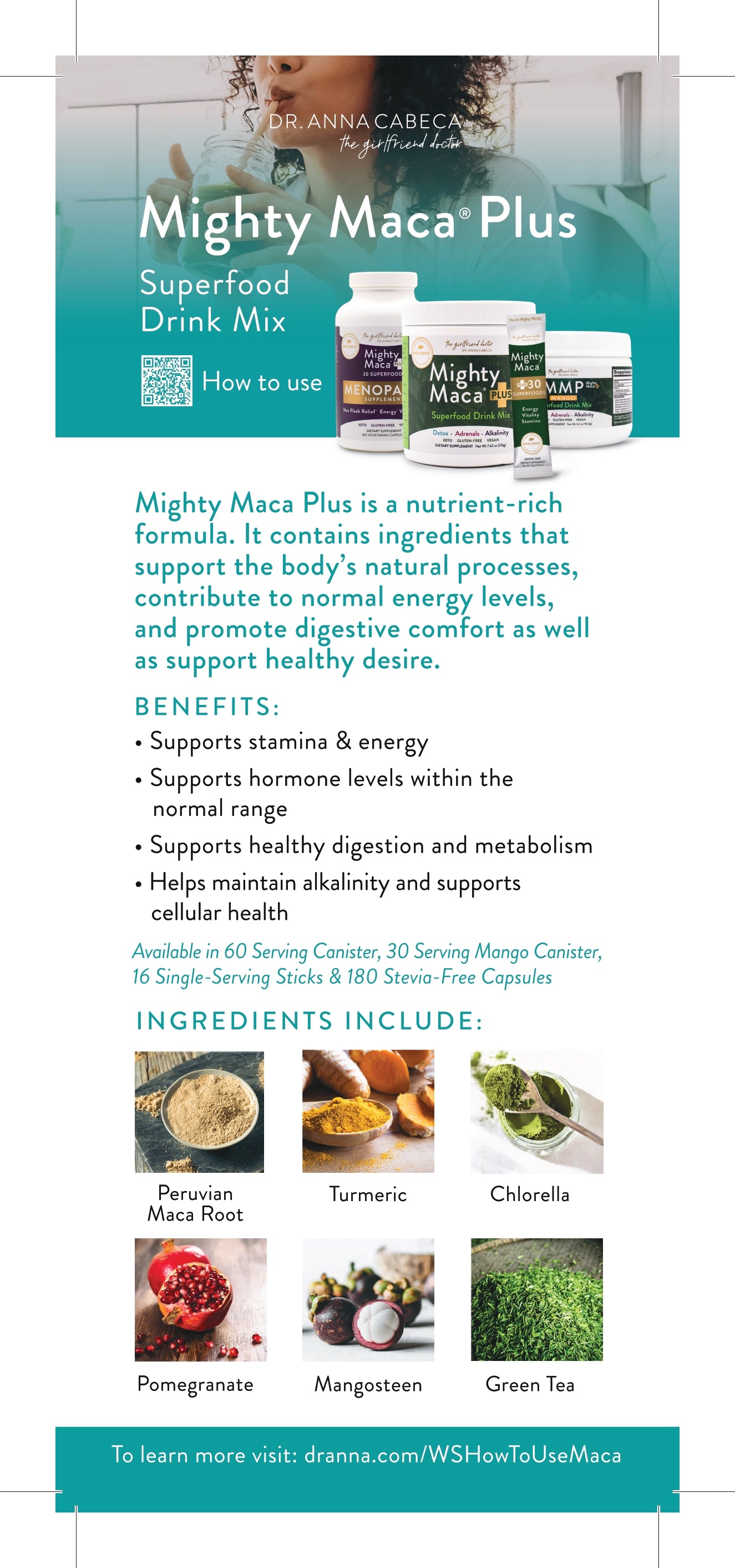 Mighty Maca Plus & Keto-Green Line Card