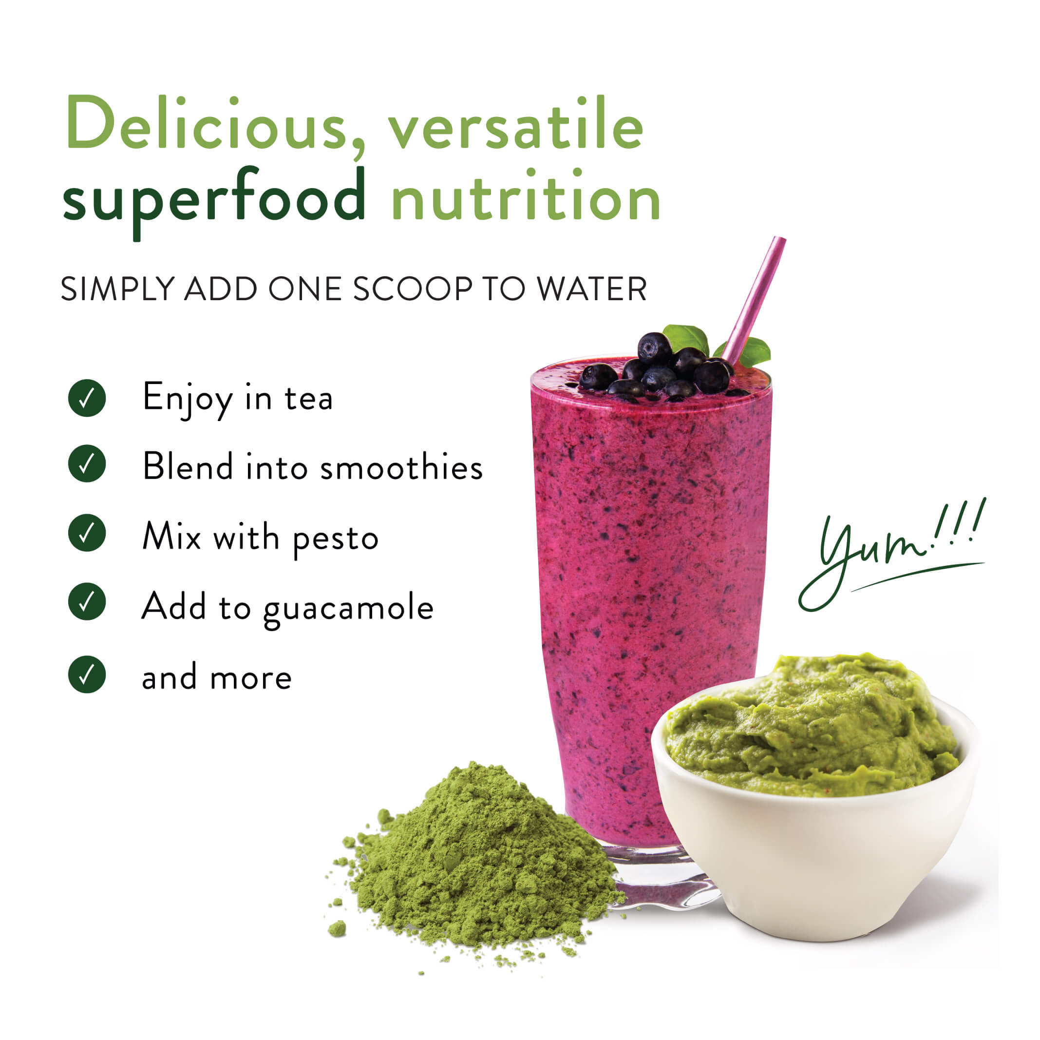 Mighty Maca® Plus: Menopause Supplement / Green Superfood Drink