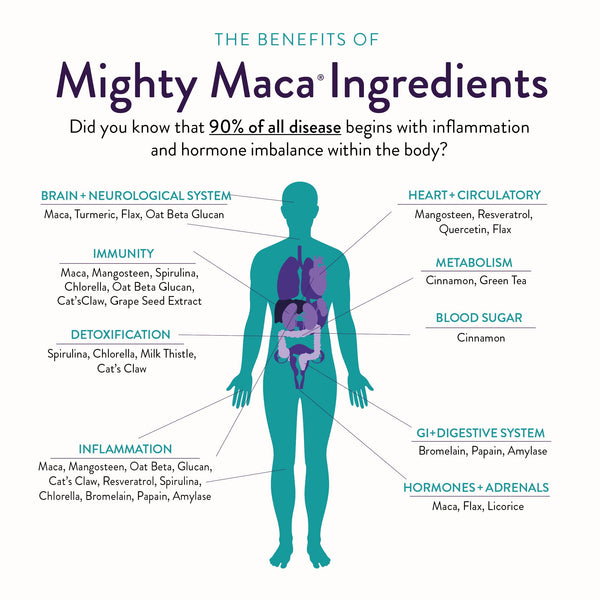 Mighty Maca® Plus: Menopause Supplement / Green Superfood Drink – Dr ...